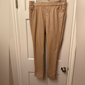 Gloria Vanderbilt Women’s Faux Leather Pull On Pant Skinny Leg Size 10 Average